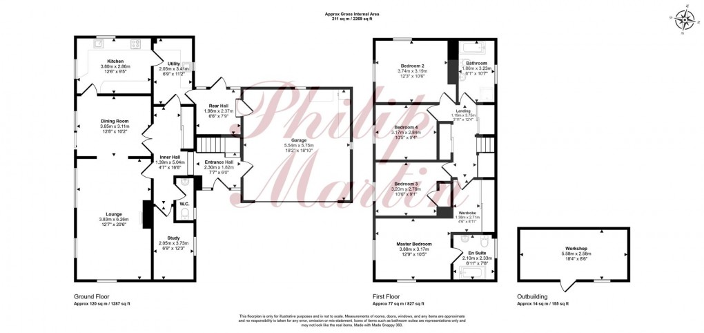 Floorplan for Knights Hill, Truro