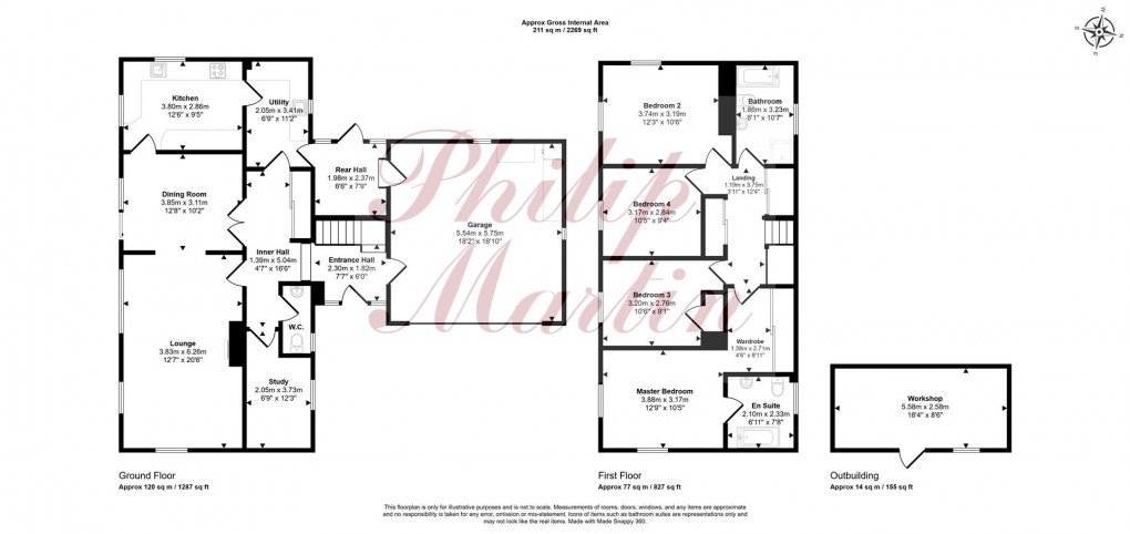 Floorplan for Knights Hill, Truro