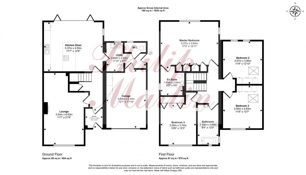 Floorplan for Trewirgie Hill, Redruth