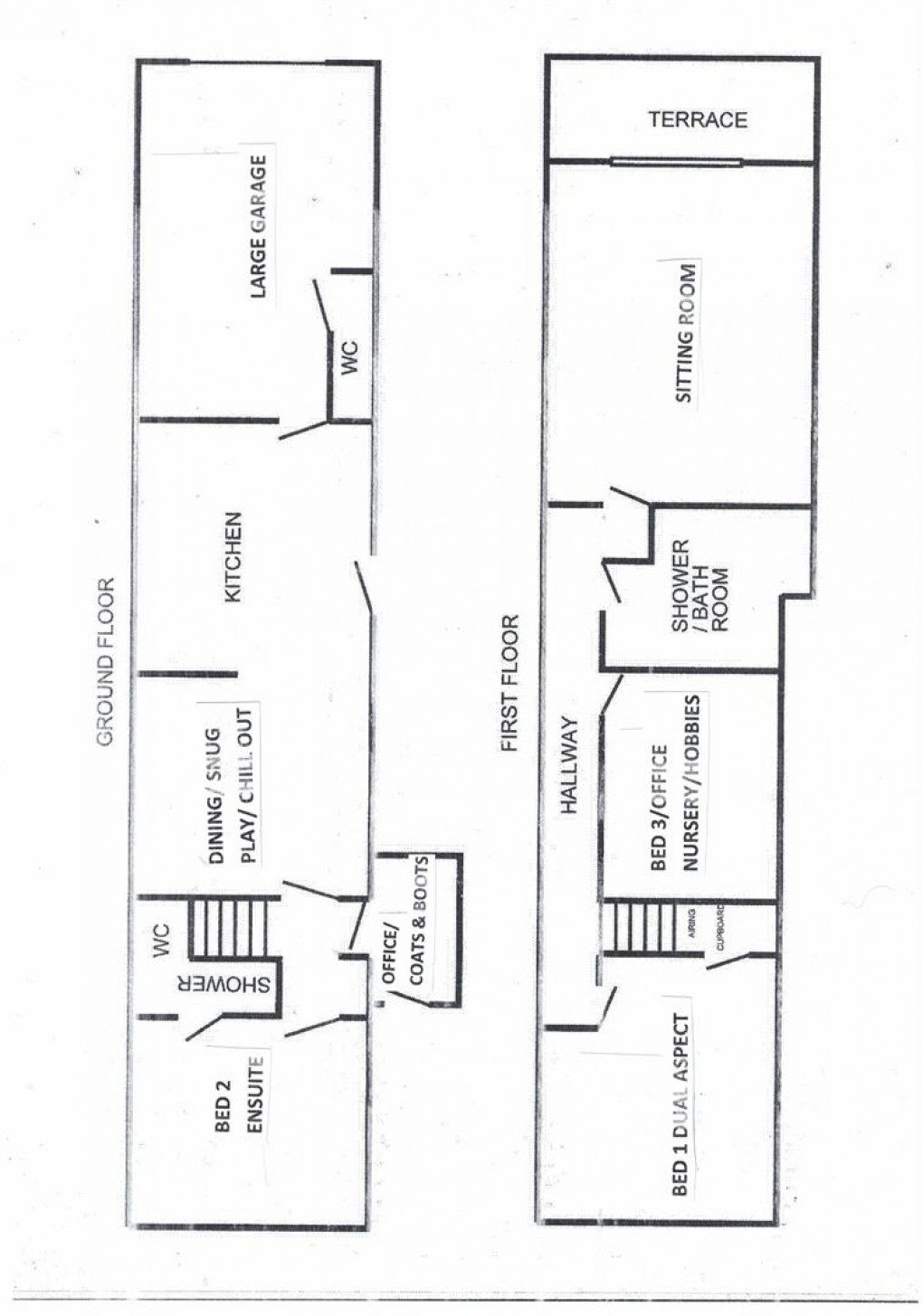 Floorplan for Trevilla, Feock