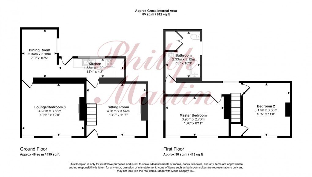 Floorplan for Richmond Place, Truro