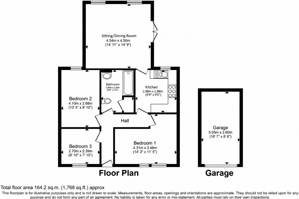 Floorplan for Polglase Walk, St. Erme