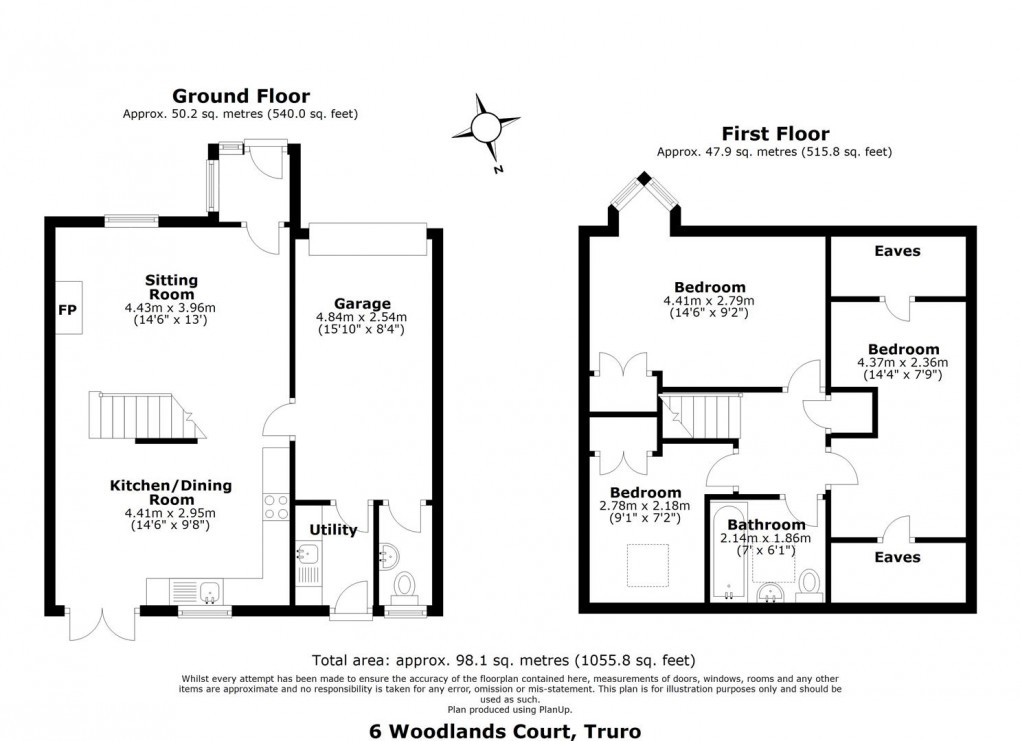 Floorplan for Woodland Court, Truro