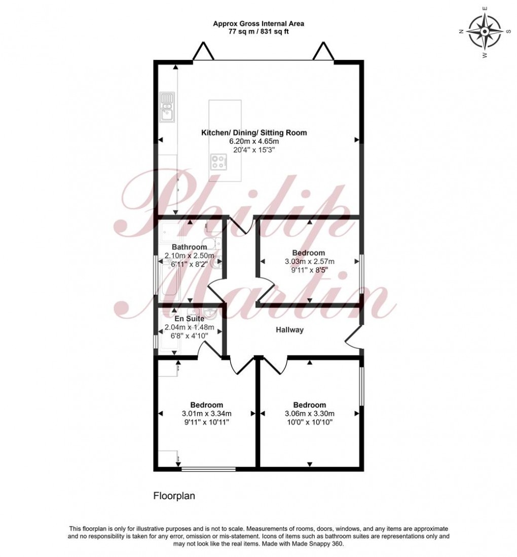 Floorplan for Daubuz Close, Truro