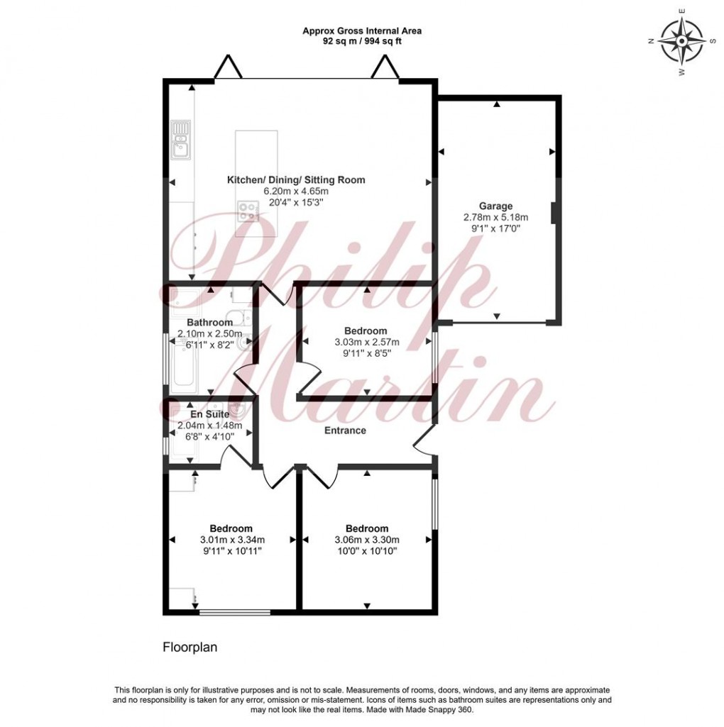 Floorplan for Daubuz Close, Truro
