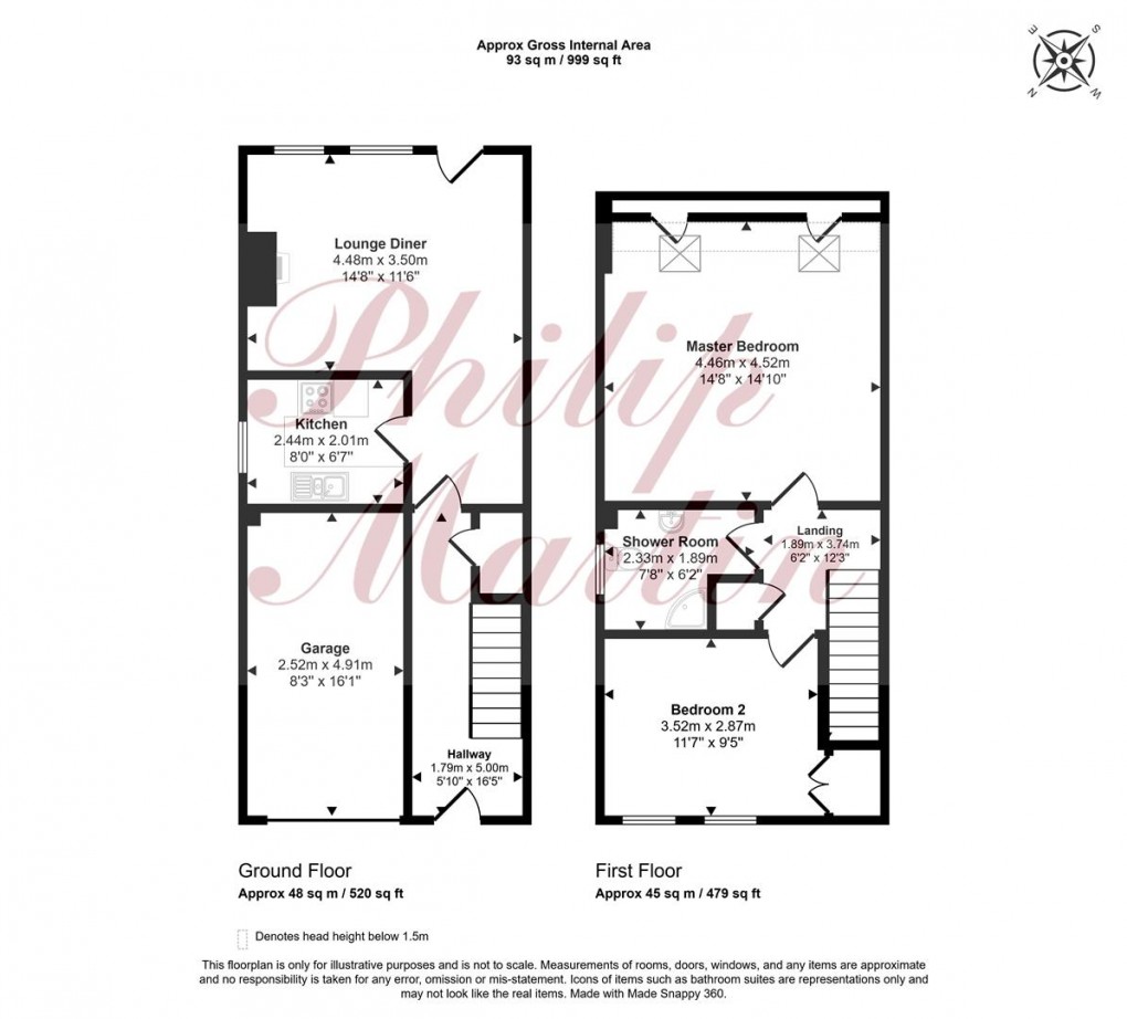 Floorplan for Barrack Lane, Truro