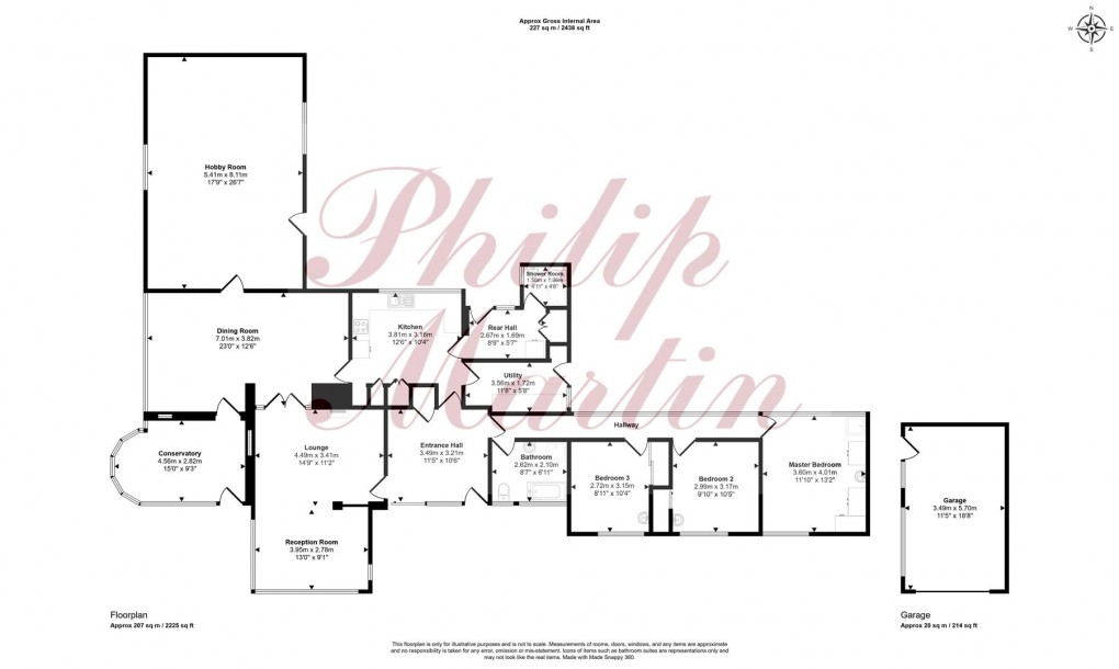 Floorplan for Wheal Rose, Scorrier, Redruth