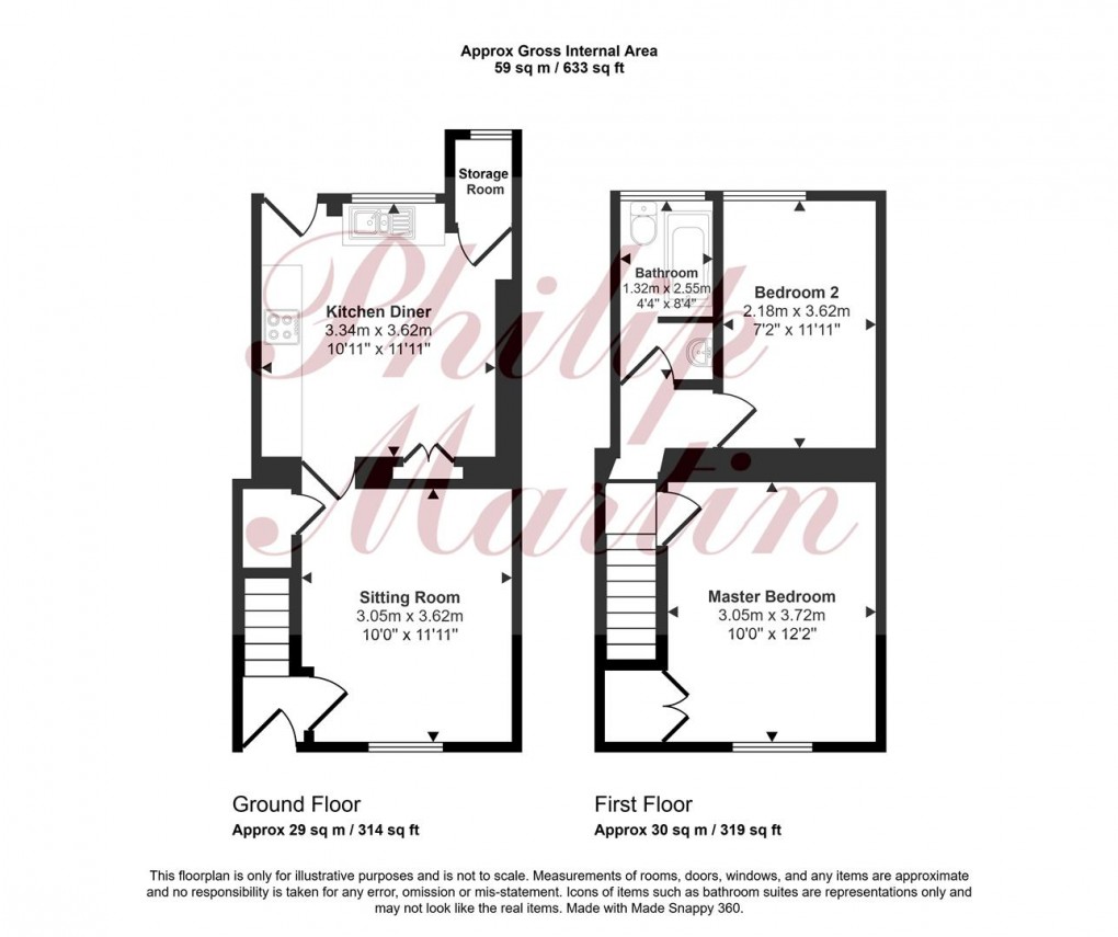 Floorplan for Kenwyn Street, Truro