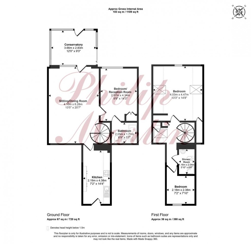 Floorplan for Tucoyse Farm, Tregony