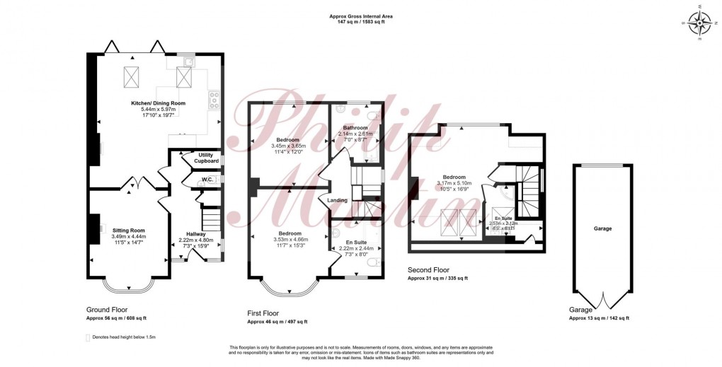 Floorplan for Sunningdale, Truro