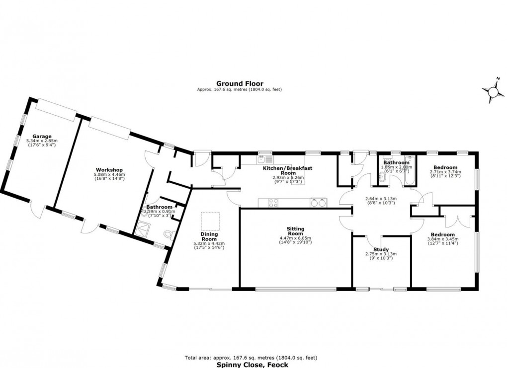Floorplan for Feock, Truro