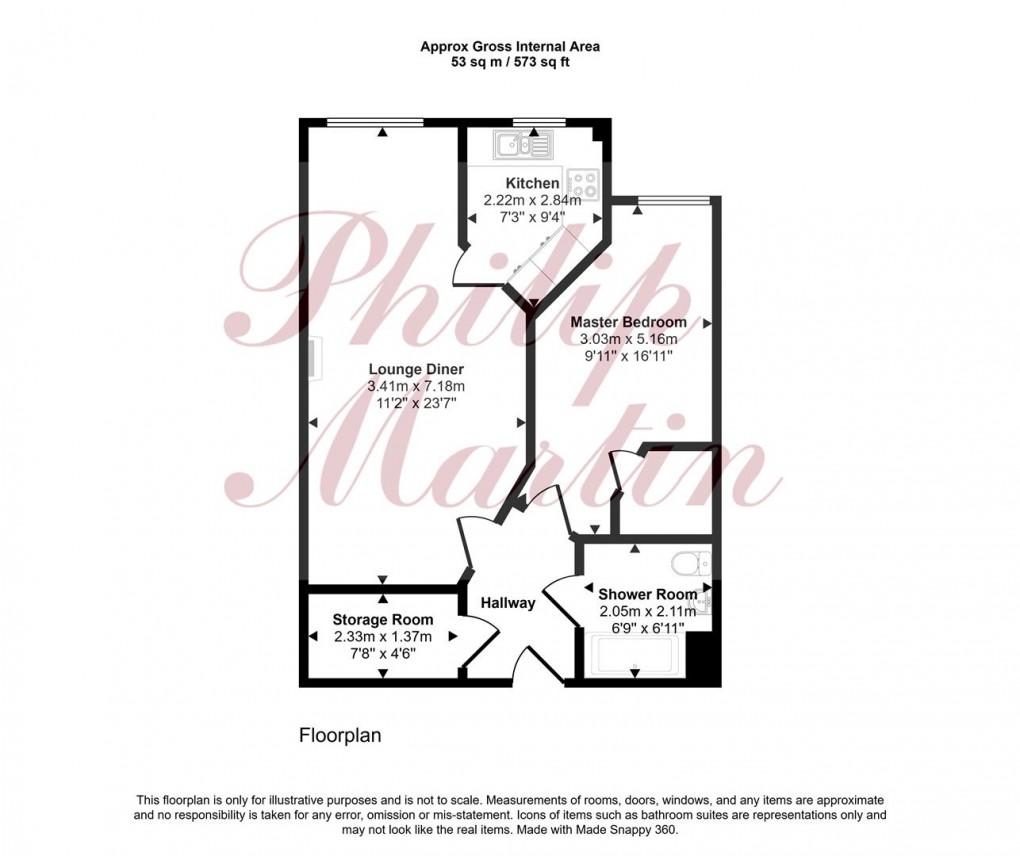 Floorplan for Tregolls Road, Truro