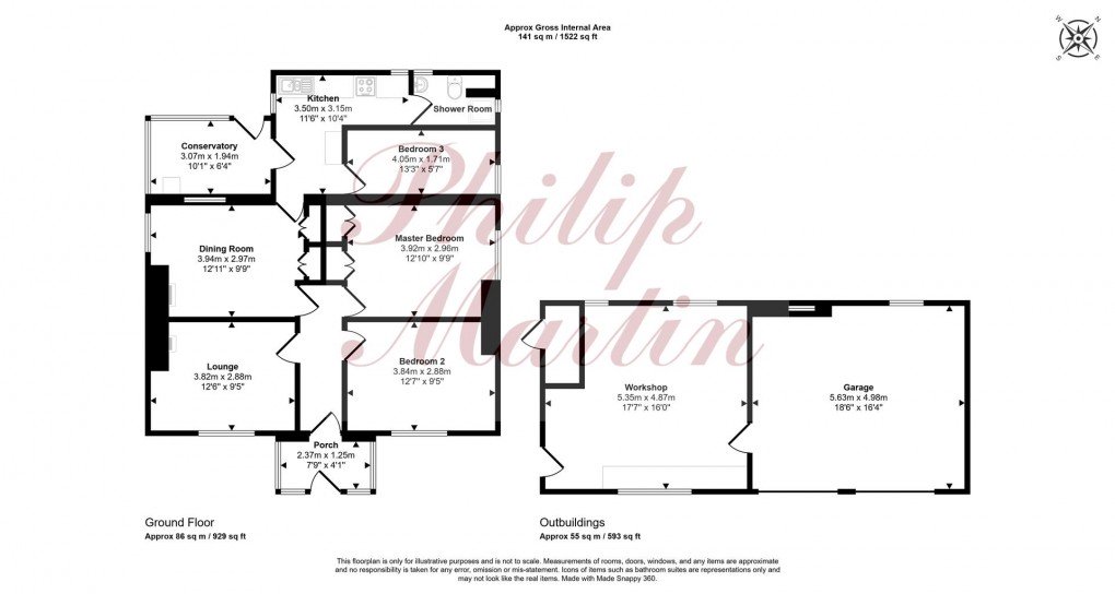 Floorplan for Chiverton Cross, Blackwater