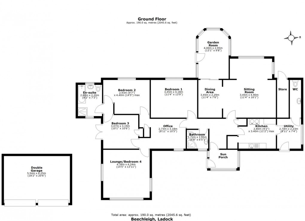 Floorplan for Ladock, Truro