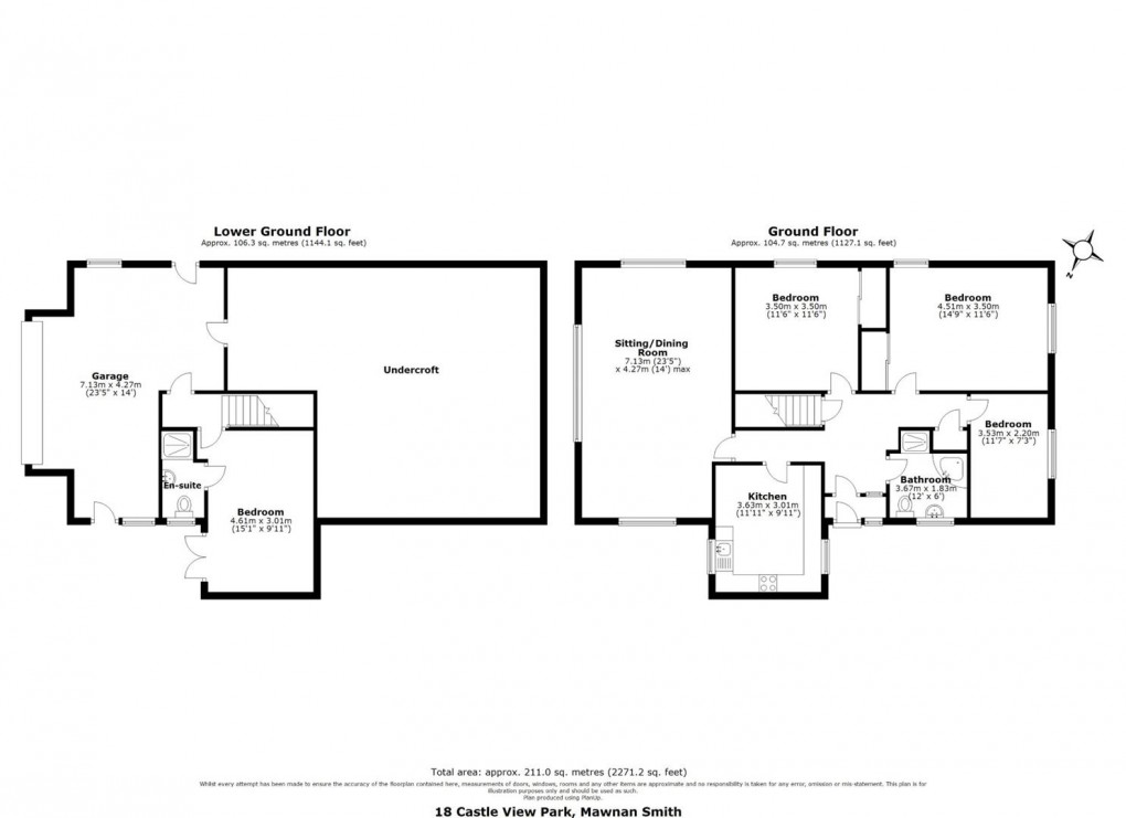 Floorplan for Mawnan Smith, Nr Helford Estuary