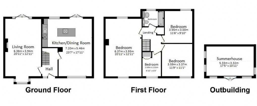 Floorplan for Eglos Road, Shortlanesend