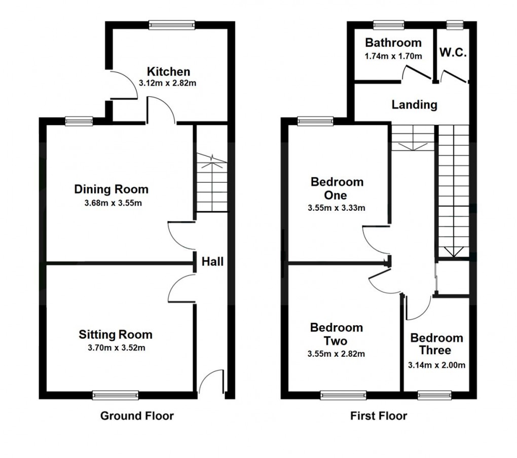 Floorplan for Clarence Road, St. Austell