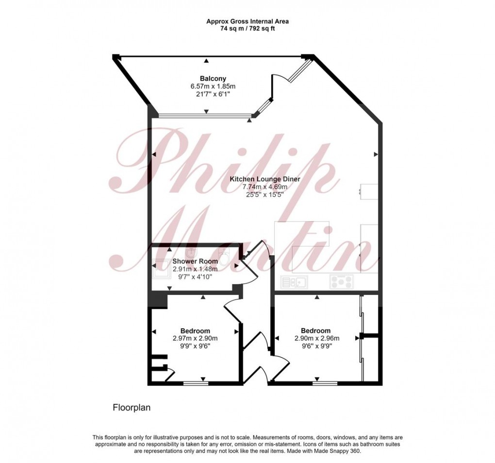 Floorplan for Malpas Road, Truro