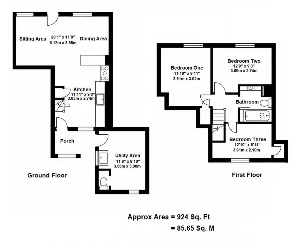 Floorplan for The Square, Probus