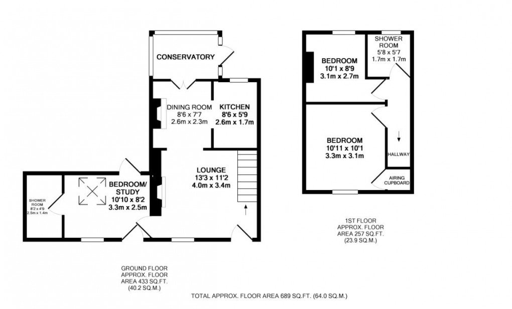 Floorplan for Tregony Road, Probus