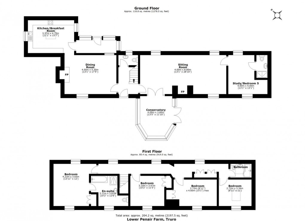Floorplan for St. Clement, Truro