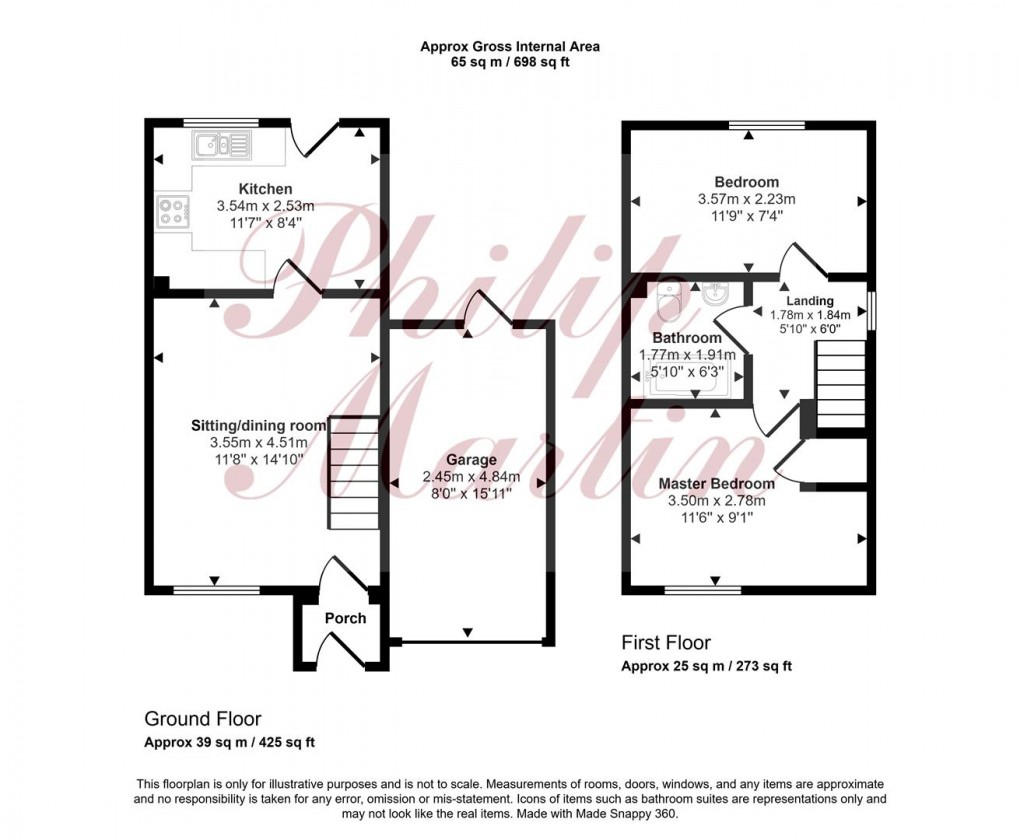 Floorplan for Kingsley Court, Fraddon, St. Columb
