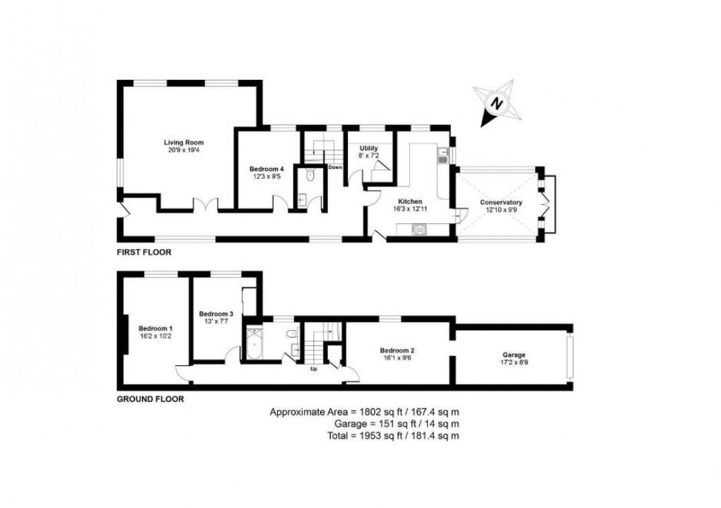 Floorplan for Coombe