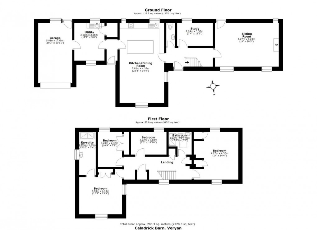 Floorplan for Veryan Green, Veryan, Truro