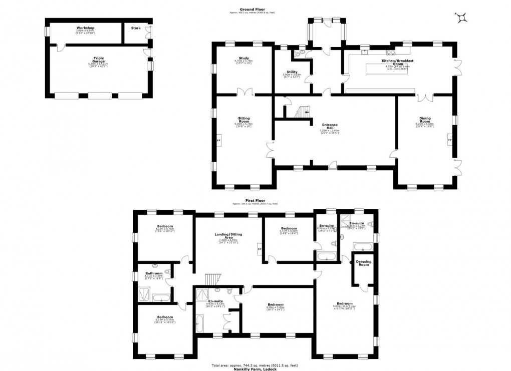 Floorplan for Ladock, Truro