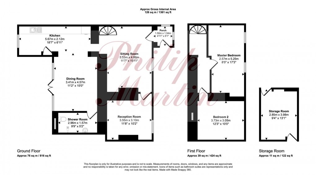 Floorplan for Treskerby, Redruth