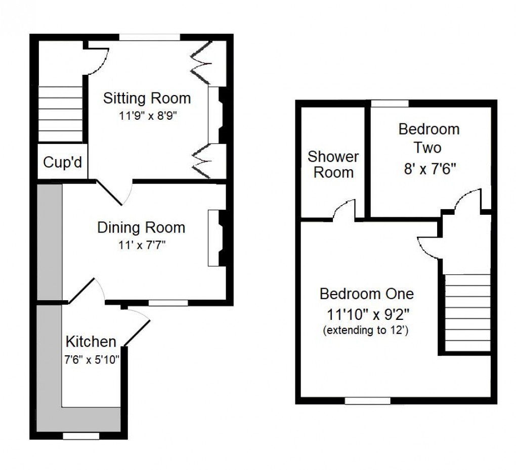 Floorplan for Grove Road, St. Austell