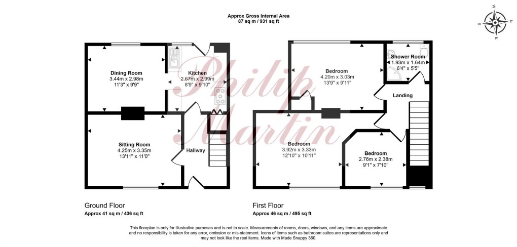 Floorplan for Lower Park, Tresillian