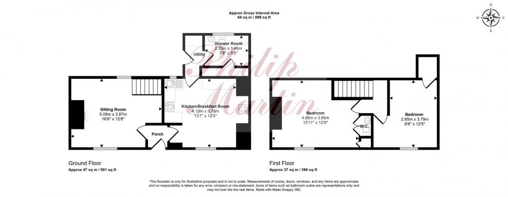 Floorplan for Fore Street, Probus