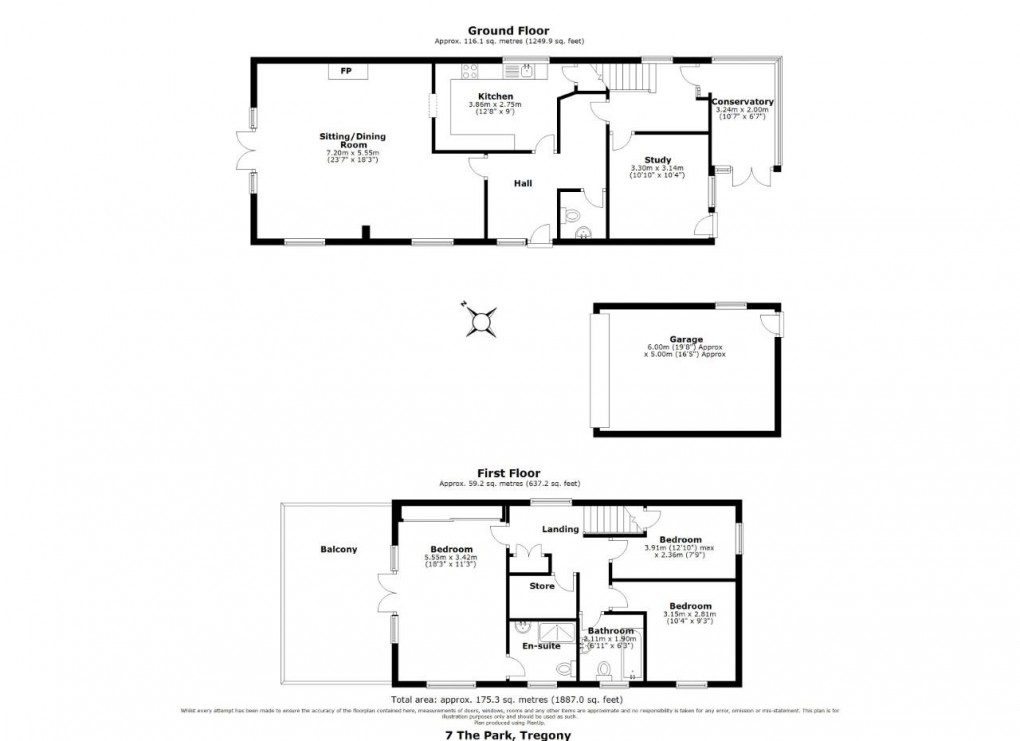 Floorplan for The Park, Tregony