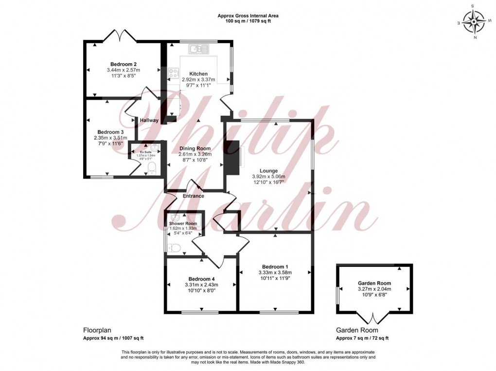 Floorplan for Mitchell Road, Camborne