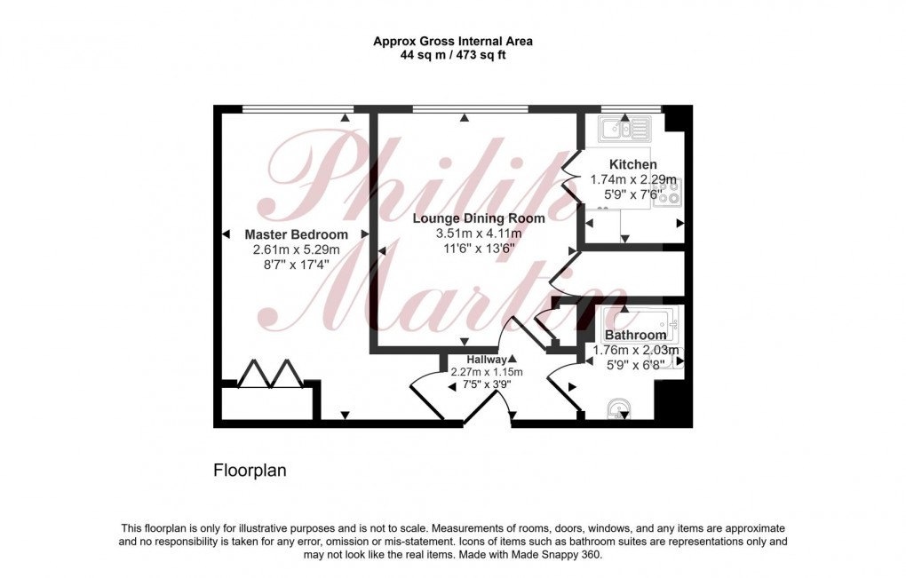 Floorplan for Quay Street, Truro