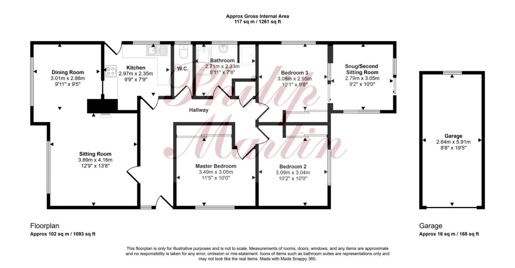 Floorplan for Bissoe Road, Carnon Downs, Truro