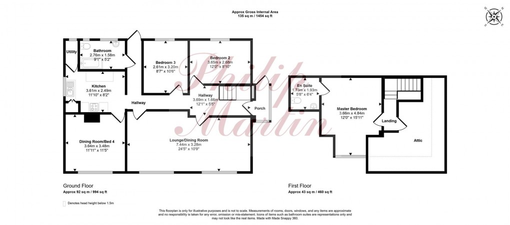 Floorplan for Tresillian, Truro