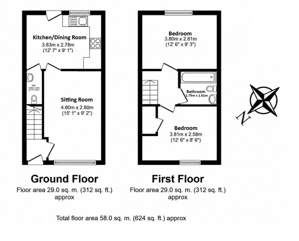 Floorplan for Gwarak Dherwen, Probus