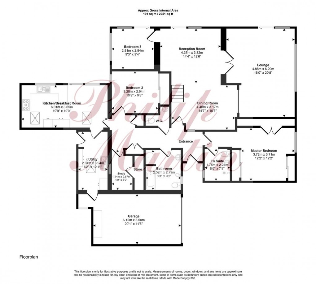Floorplan for Penpol, Devoran, Truro