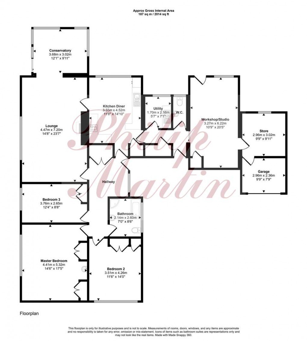 Floorplan for Carlyon Road, Playing Place