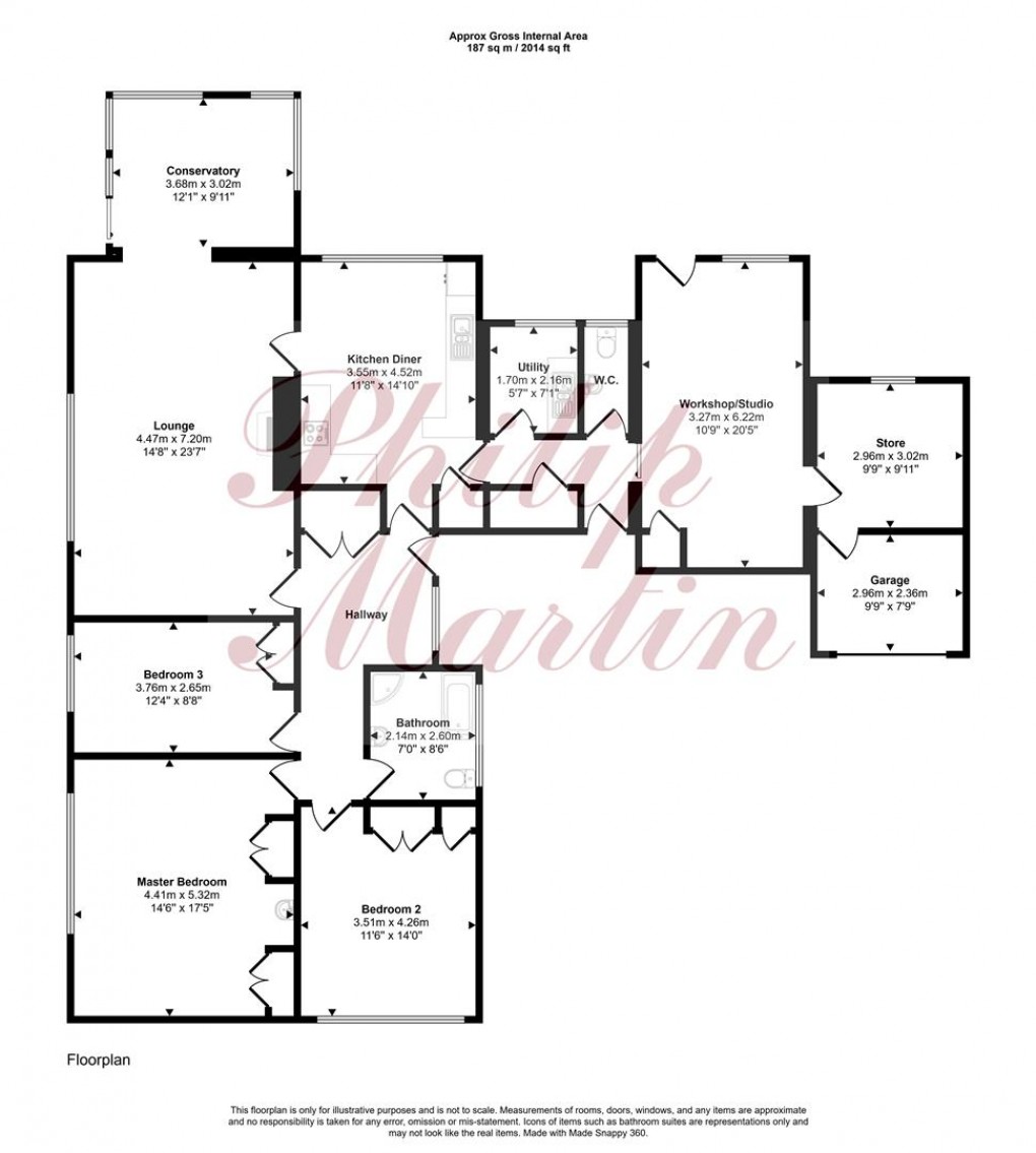 Floorplan for Carlyon Road, Playing Place