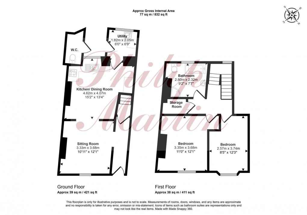 Floorplan for Carclew Street, Truro