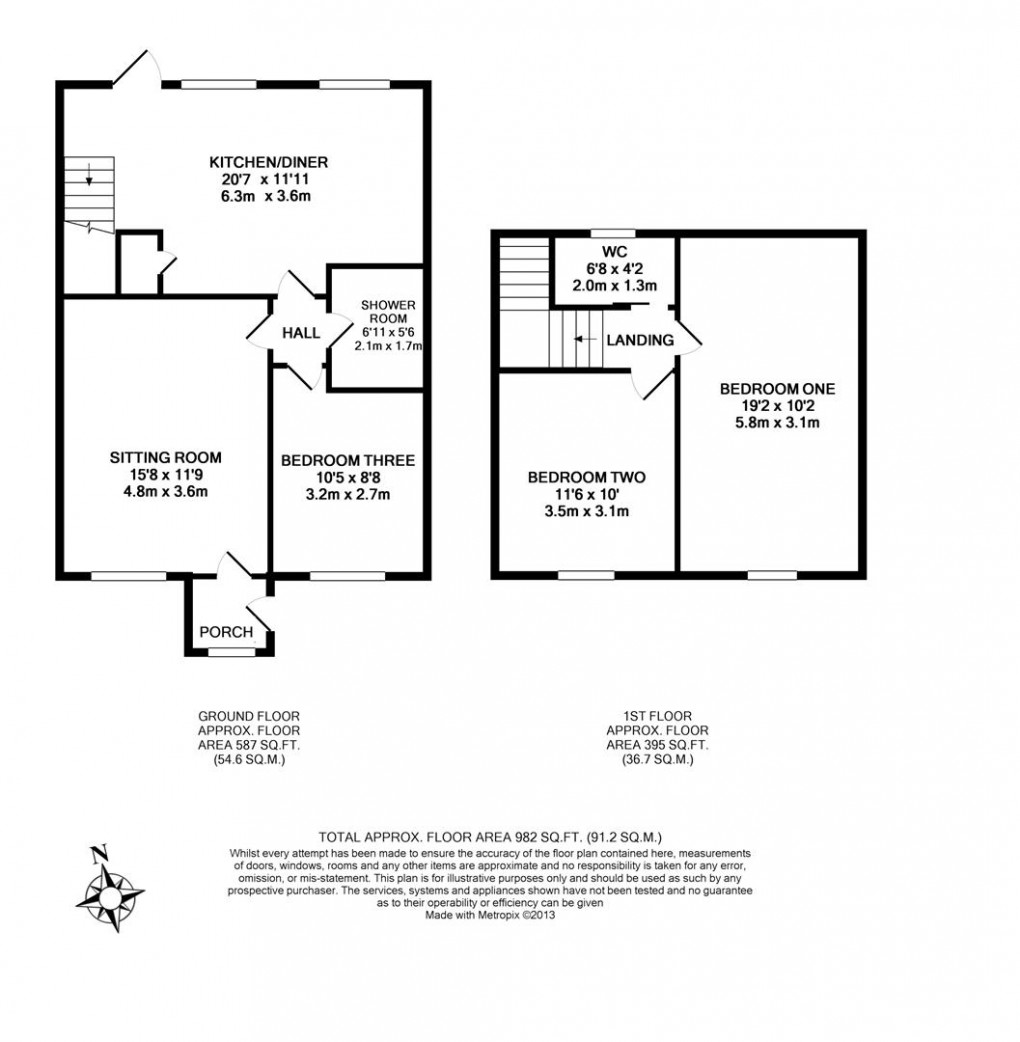 Floorplan for Church View Road, Probus