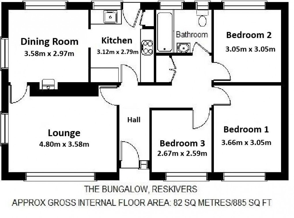 Floorplan for ROSELAND PENINSULA