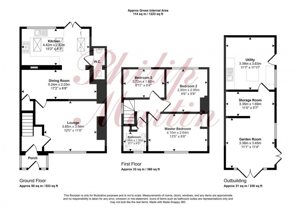 Floorplan for Hendra Vean, Truro