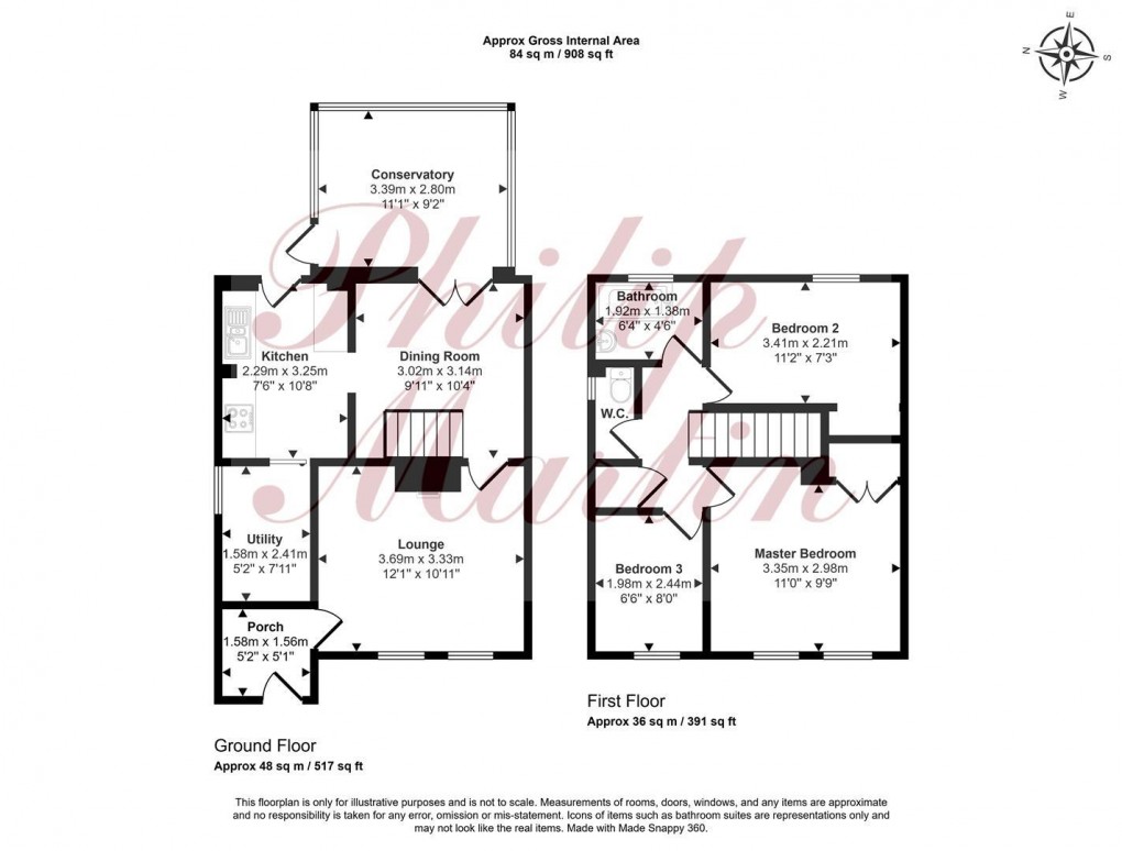 Floorplan for Chancery Close, St. Erme