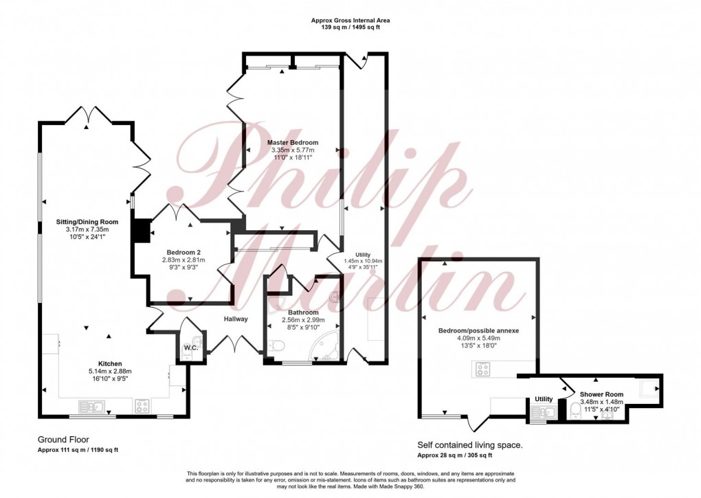 Floorplan for Kenwyn Road, Truro