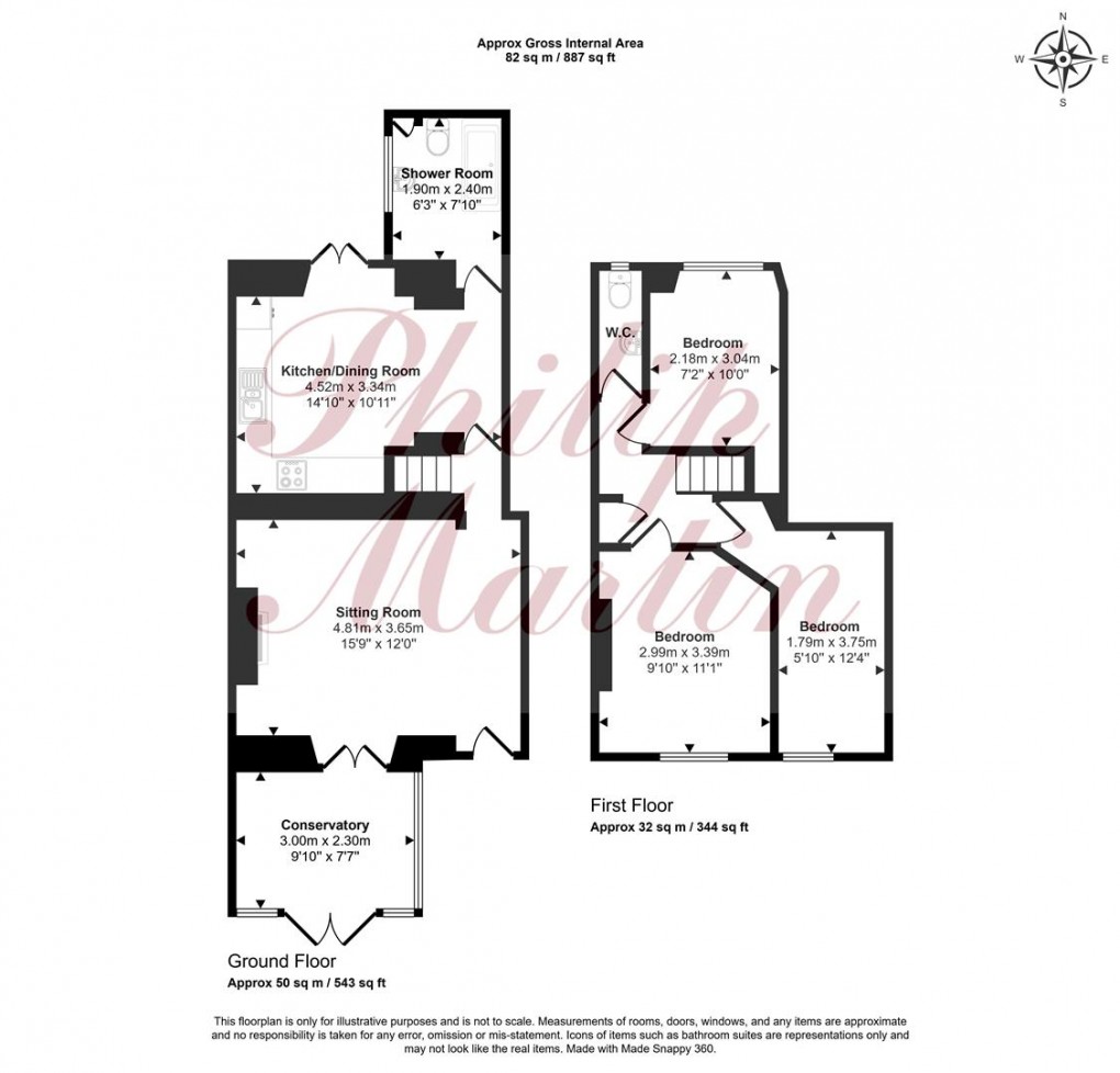Floorplan for Pauls Terrace, Truro