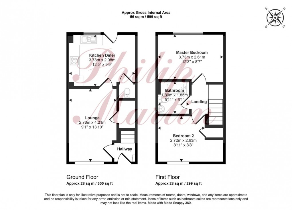 Floorplan for Kew Wav, Probus, Truro